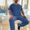 Scrub mike azul