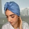 Turbante emma celeste