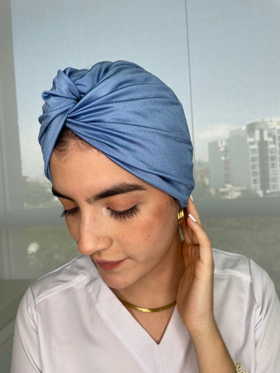 Turbante emma celeste