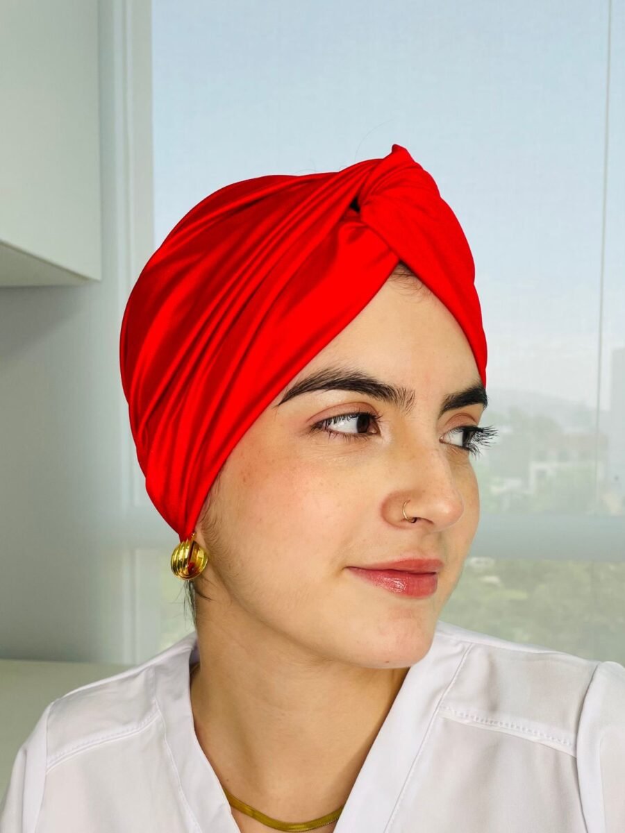 Turbante emma rojo